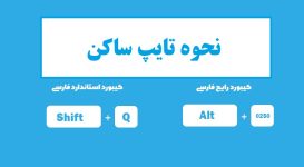 نحوه تایپ کردن حرف ساکن (سکون) در کیبورد فارسی