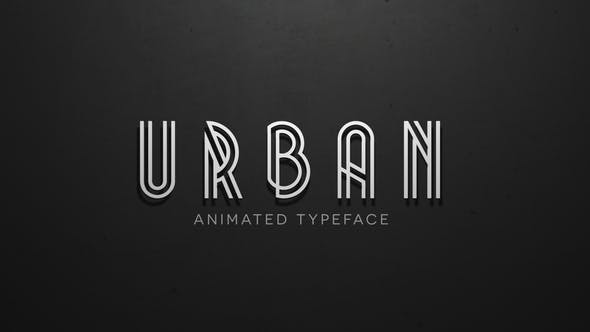 دنلود قالب آماده افترافکت و رایگان تایپوگرافی لوگو Animated Typeface