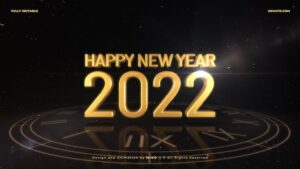 دانلود پروژه آماده افترافکت برای تبریک سال نو میلادی New Year Countdown 2022 3D